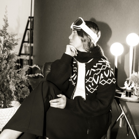 NWT Varley Alys Fair Isle Knit Jacket - Picture 2 of 8